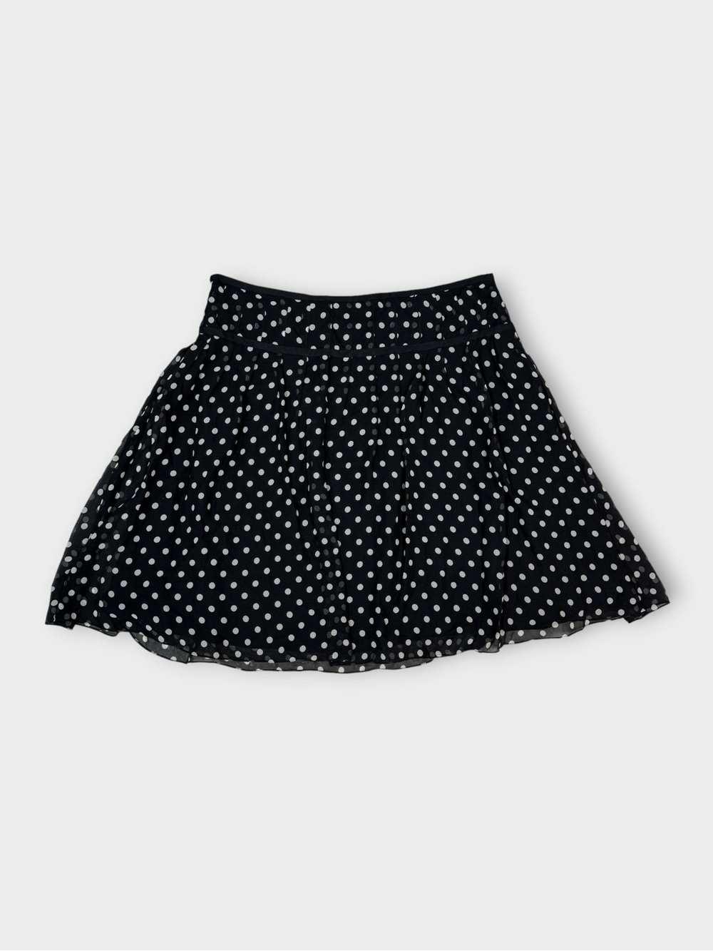 Ralph Lauren Silk Polka Dot Skirt
